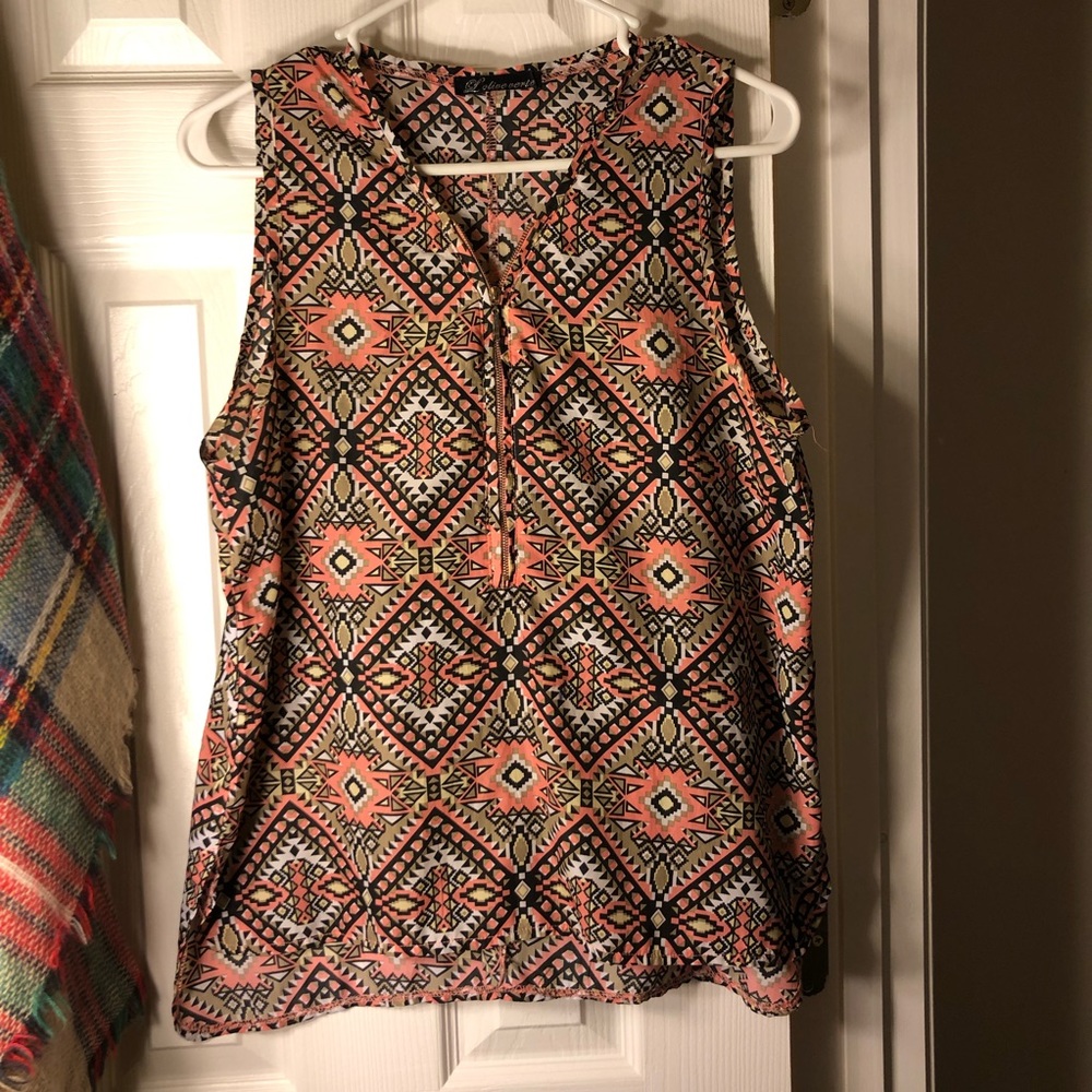 Salmon colored blouse